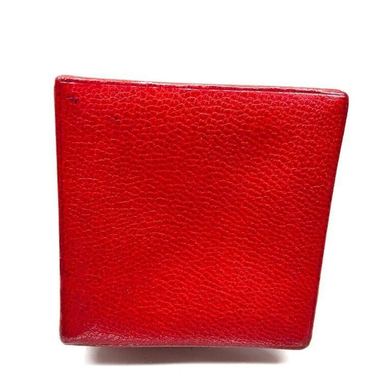 Authentic HERMES Reds Leather Coin Purse