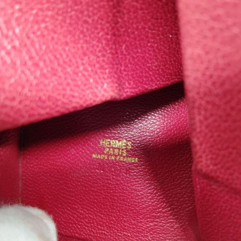 Authentic HERMES Reds Leather Coin Purse