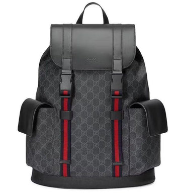 Gucci supreme black Appia soft backpack W/Coa