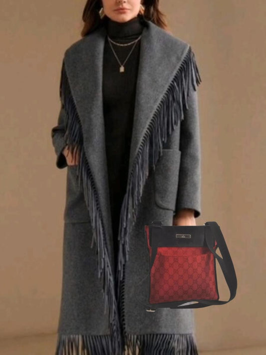 GUCCI Shoulder Cross Body Bag GG Canvas Leather