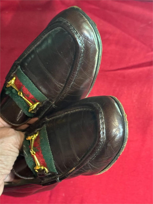 Vintage Italian Horsebit Gucci Loafers Ladies 38