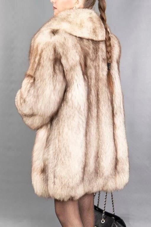 New Market Sample FULL PELT Blue Fox Stroller