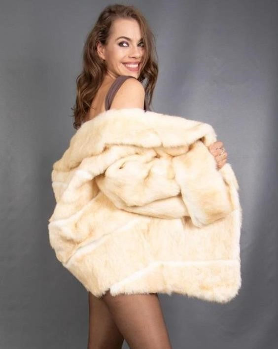 EW GLAMOROUS LAPIN COAT FUR JACKET