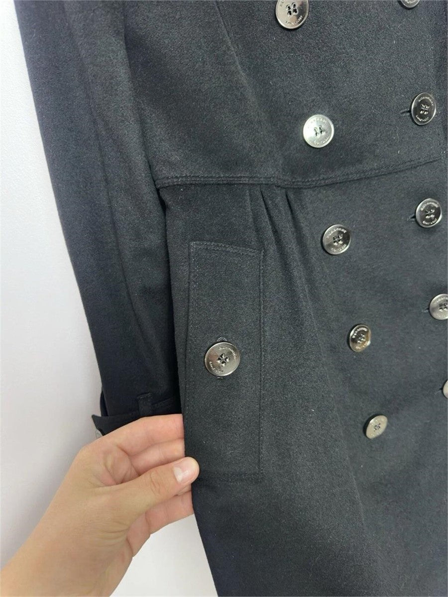 Burberry Coatbridge Fox Collar Cashmere
