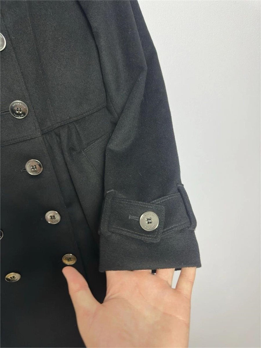 Burberry Coatbridge Fox Collar Cashmere