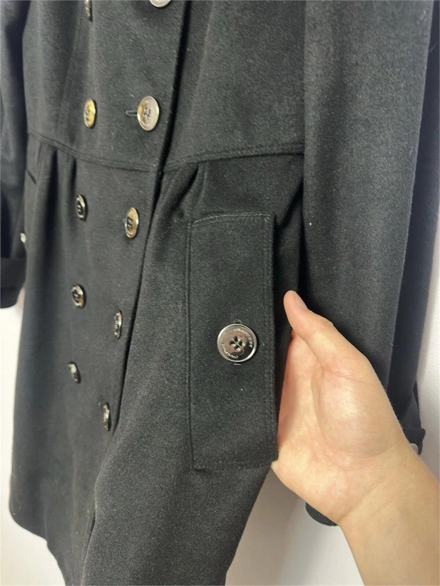 Burberry Coatbridge Fox Collar Cashmere