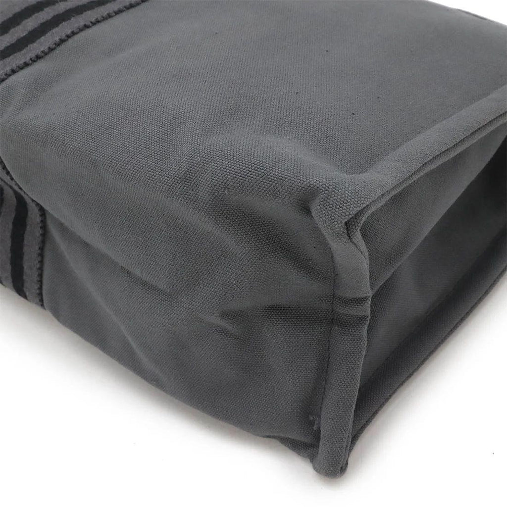 Hermes Her Line Canvas Leather Clutch Bag