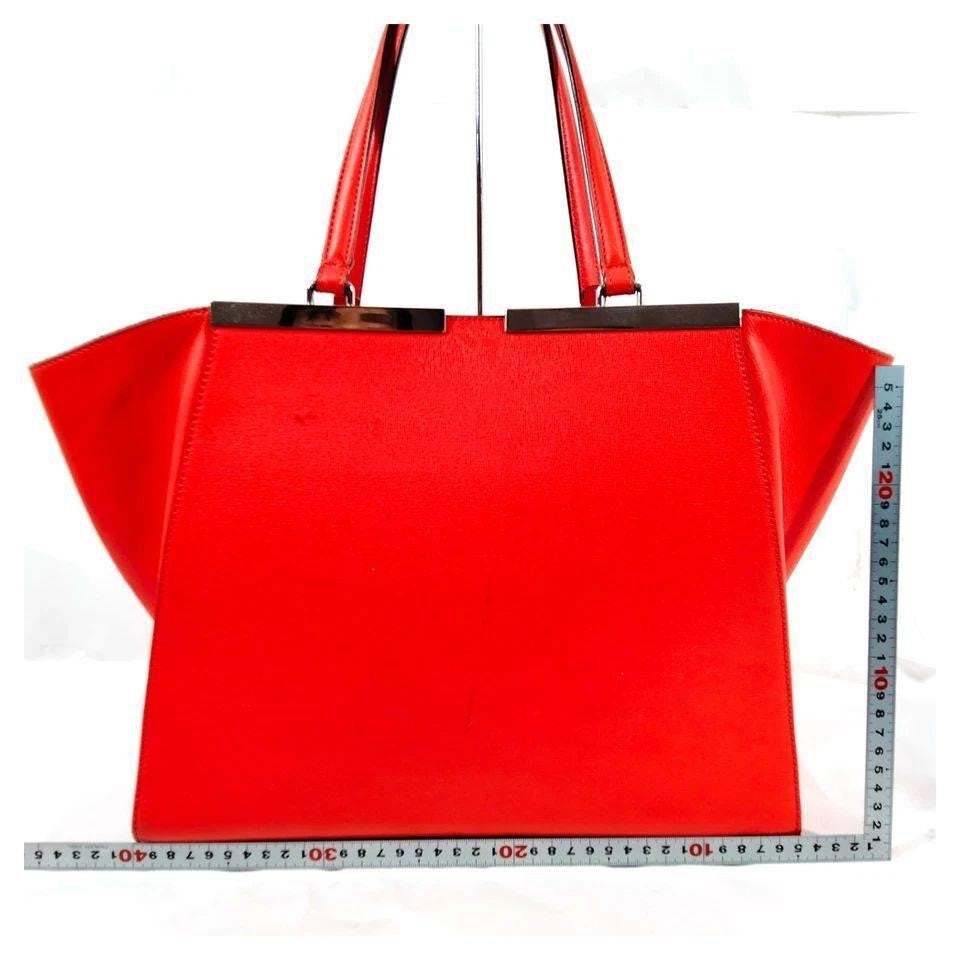 Fendi Hand Bag Red Leather