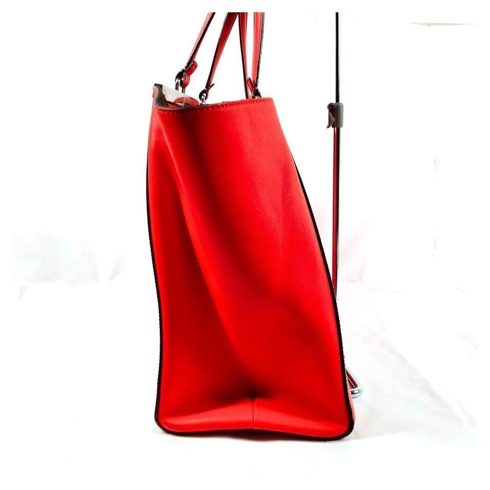 Fendi Hand Bag Red Leather