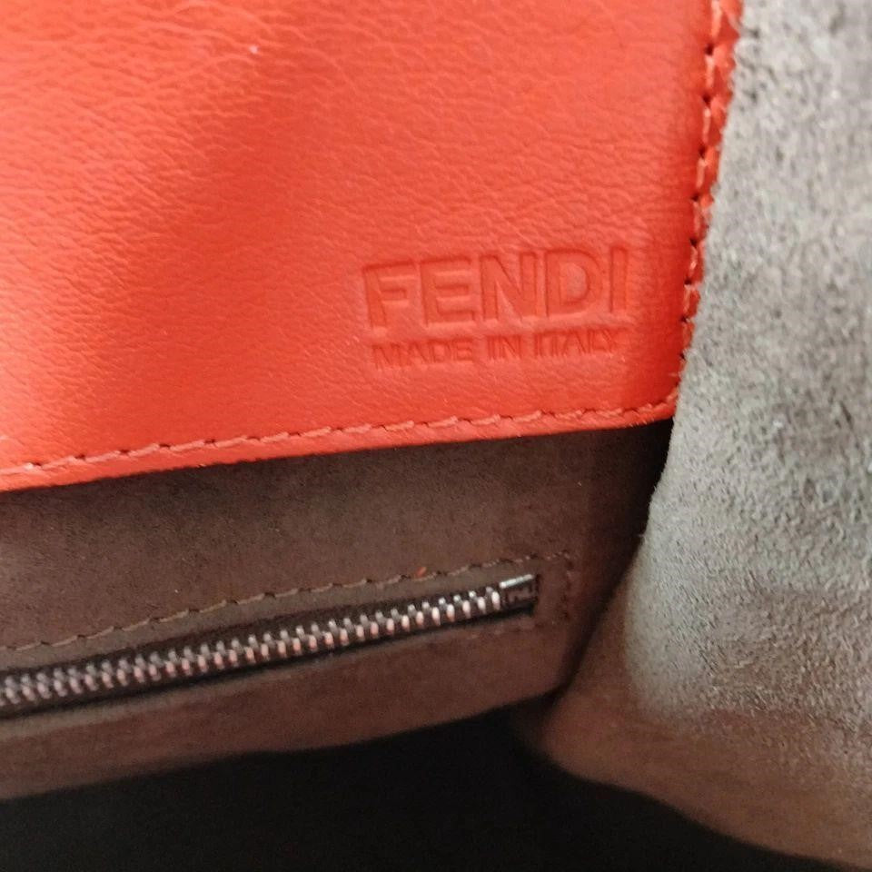 Fendi Hand Bag Red Leather