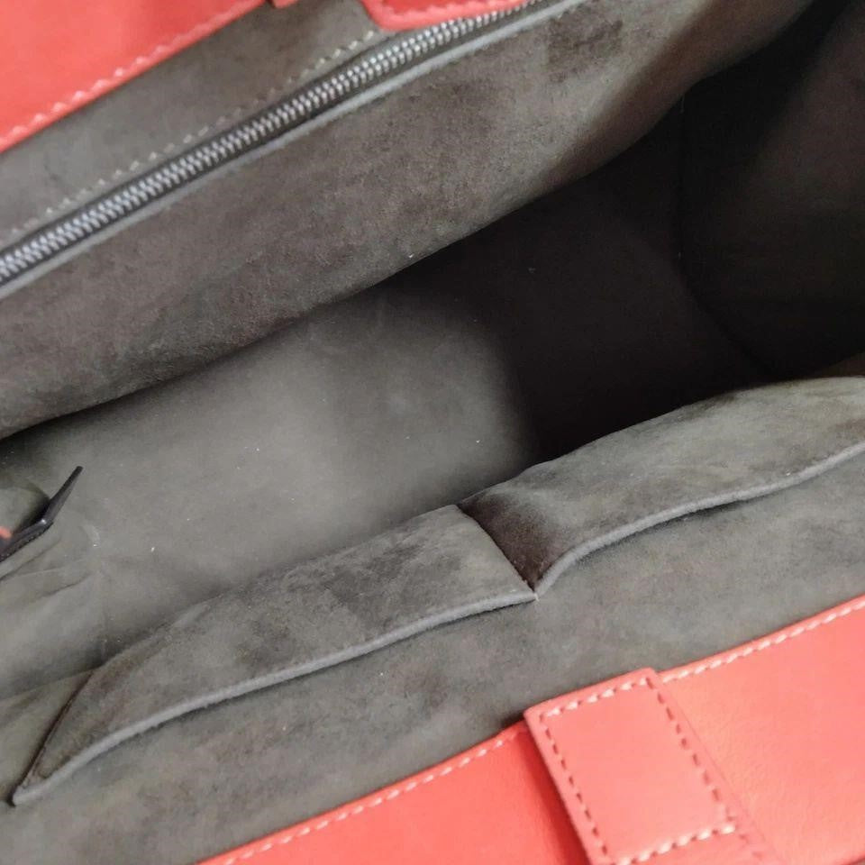 Fendi Hand Bag Red Leather