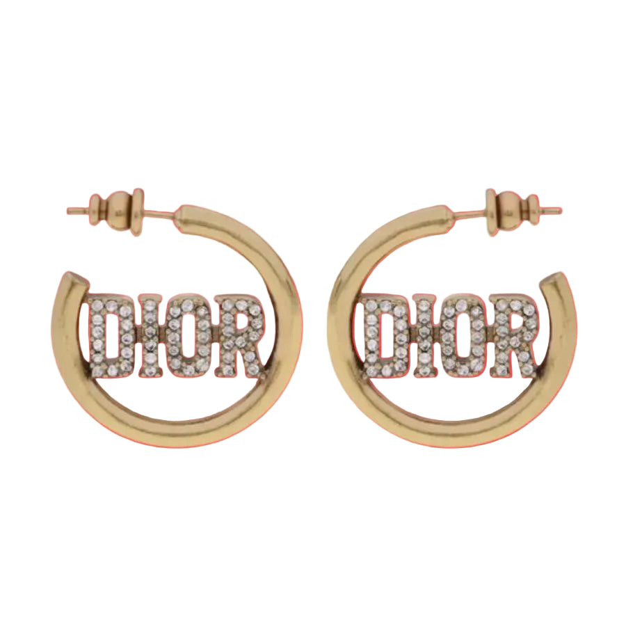 Classic Dior gold hoop Earrings