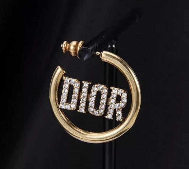 Classic Dior gold hoop Earrings