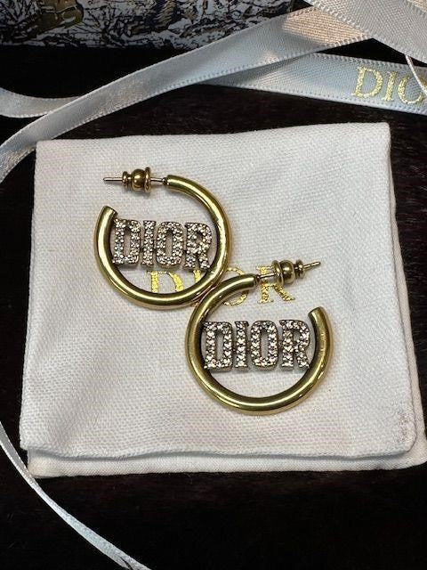 Classic Dior gold hoop Earrings