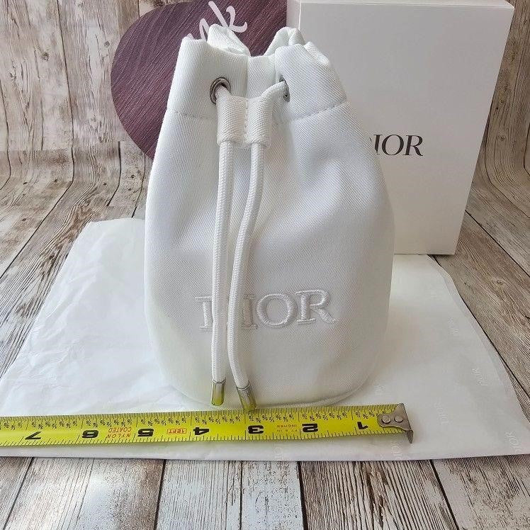 Christian Dior Pouch White Novelty Gift Logo purse