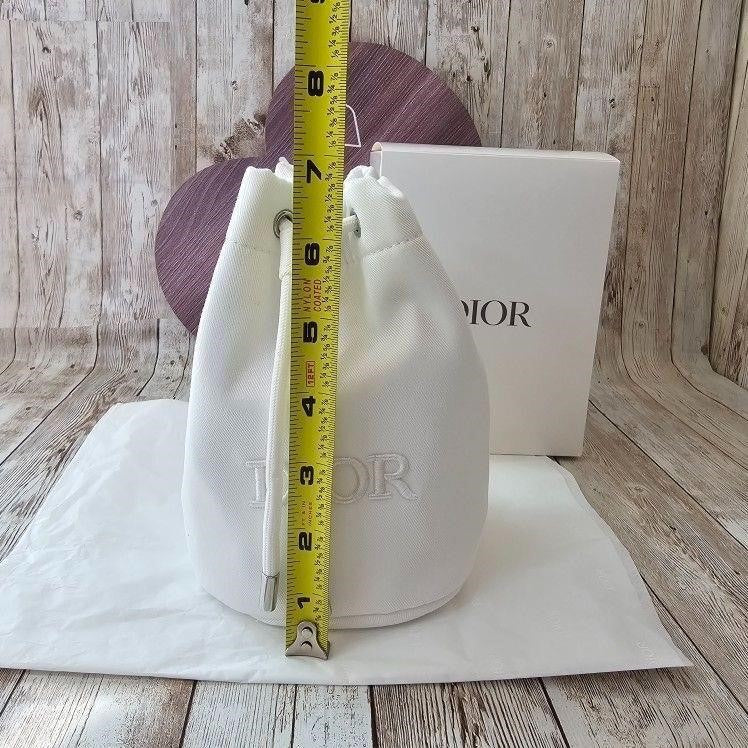 Christian Dior Pouch White Novelty Gift Logo purse