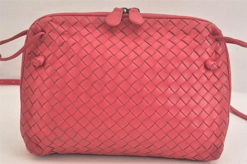 BOTTEGA VENETA Intrecciato Leather Cross Body Pink
