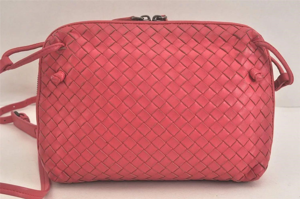 BOTTEGA VENETA Intrecciato Leather Cross Body Pink