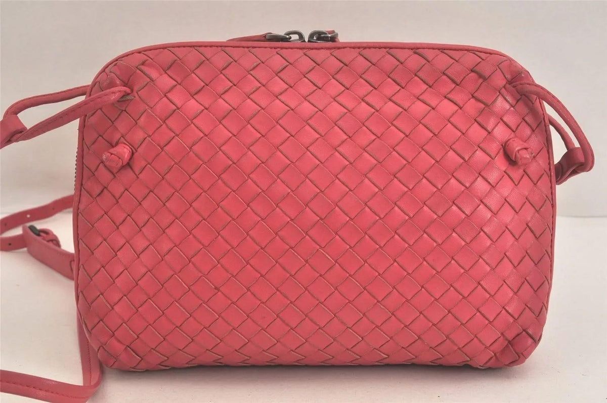 BOTTEGA VENETA Intrecciato Leather Cross Body Pink