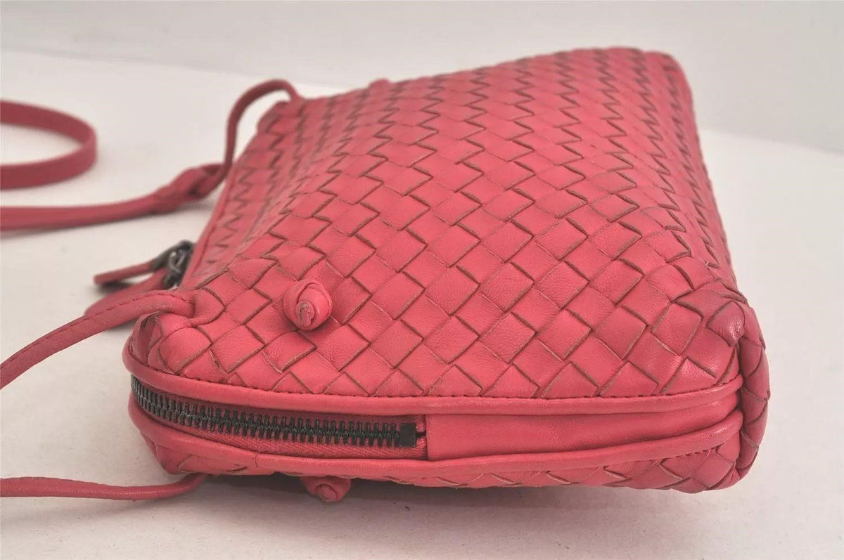 BOTTEGA VENETA Intrecciato Leather Cross Body Pink