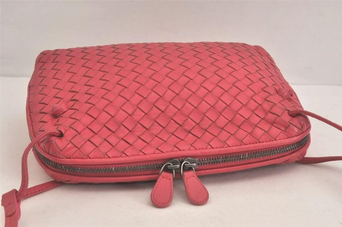 BOTTEGA VENETA Intrecciato Leather Cross Body Pink