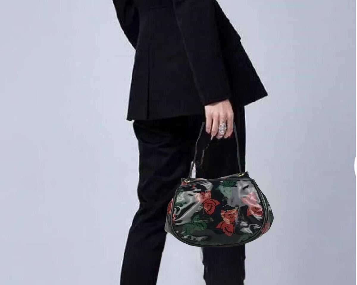 BOTTEGA VENETA Butterflies Theme Patent LeatherBag