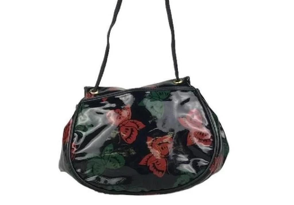 BOTTEGA VENETA Butterflies Theme Patent LeatherBag