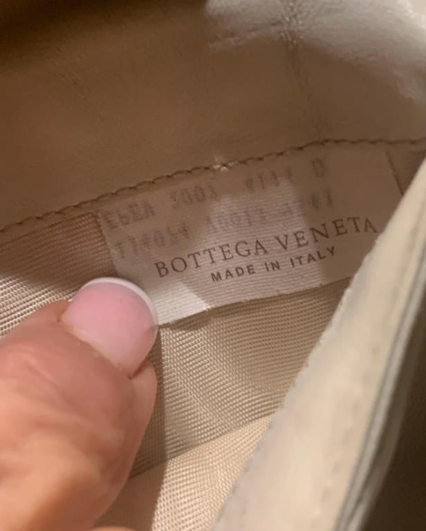 Bottega Veneta Beige Intrecciato Woven Wallet