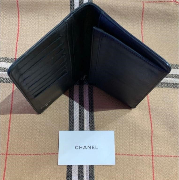 CHANEL Classic Unisex CC Window Pane Long Wallet
