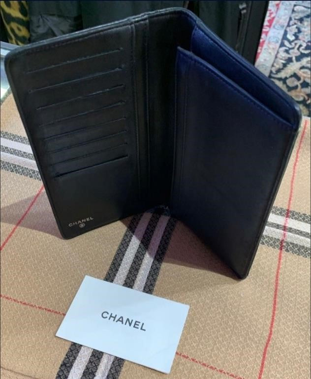 CHANEL Classic Unisex CC Window Pane Long Wallet