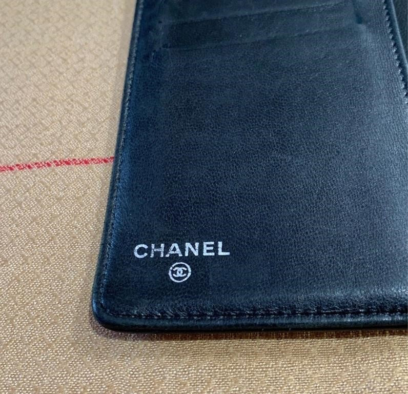 CHANEL Classic Unisex CC Window Pane Long Wallet