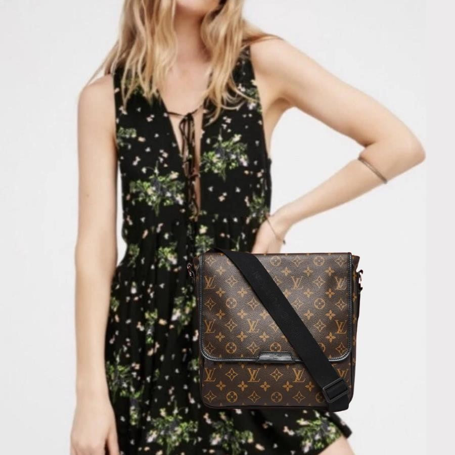 Louis Vuitton Bass Macassar MM Crossbody Bag