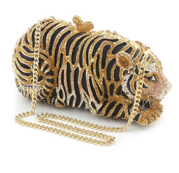 Crystal Tiger Evening Bag
