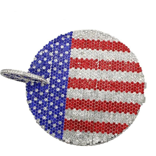 Goblet Rhinestone Evening Bag America Cup