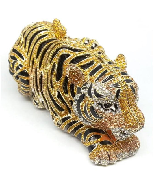 Crystal Tiger Evening Bag