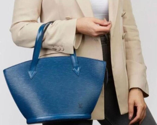 LOUIS VUITTON Epi PM Saint Jacques Bag Toledo Blue
