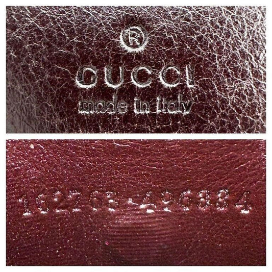 GUCCI 6-Rings Interlocking Sherry Case