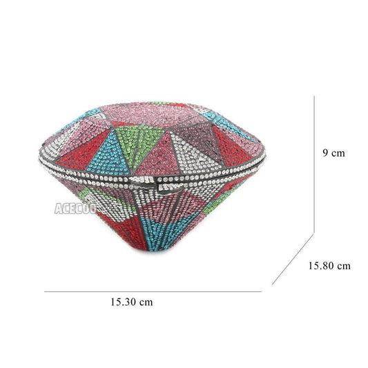 Rhinestone Diamond Party Crystal Clutch