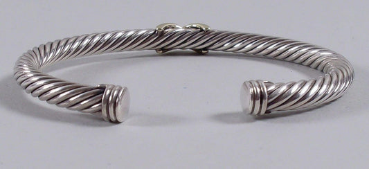 David Yurman Classic Cable Sterling Silver 14K