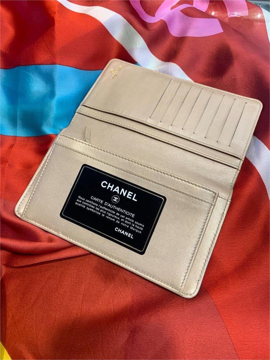 Chanel Aqua Camilla Lambskin Wallet