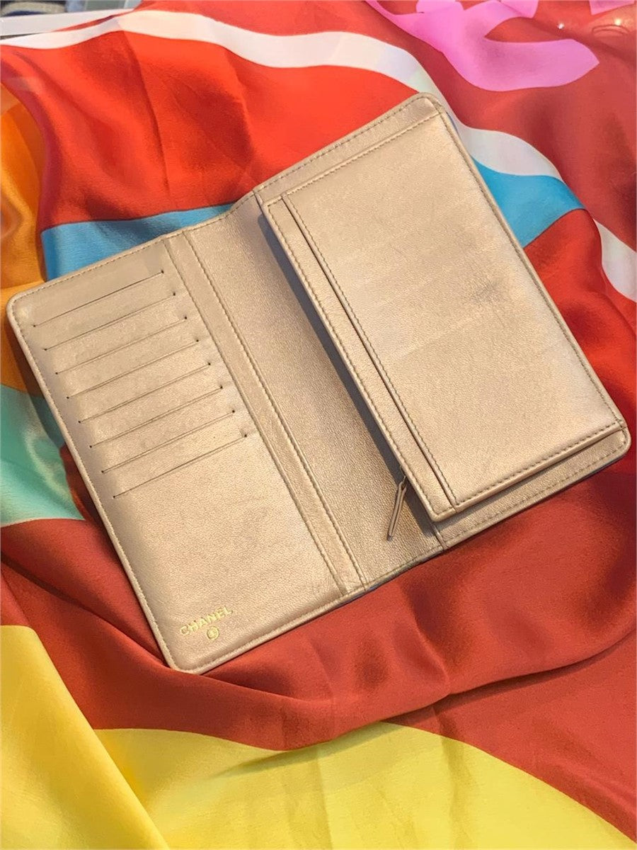 Chanel Aqua Camilla Lambskin Wallet