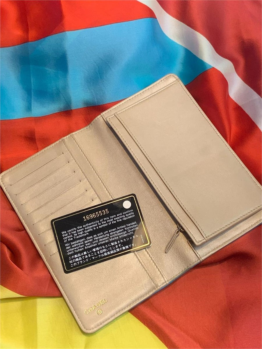 Chanel Aqua Camilla Lambskin Wallet