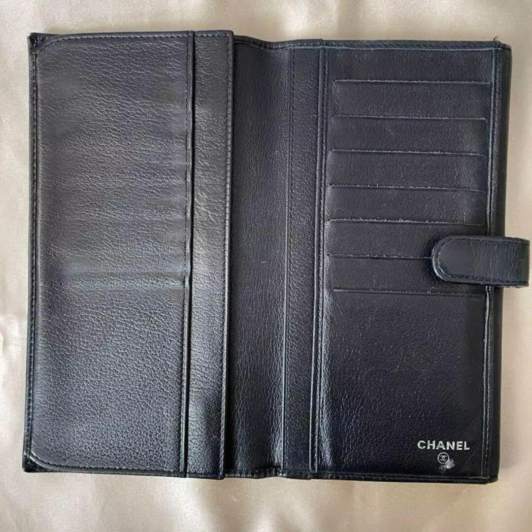Chanel Butterfly Camellia Long Wallet lambskin