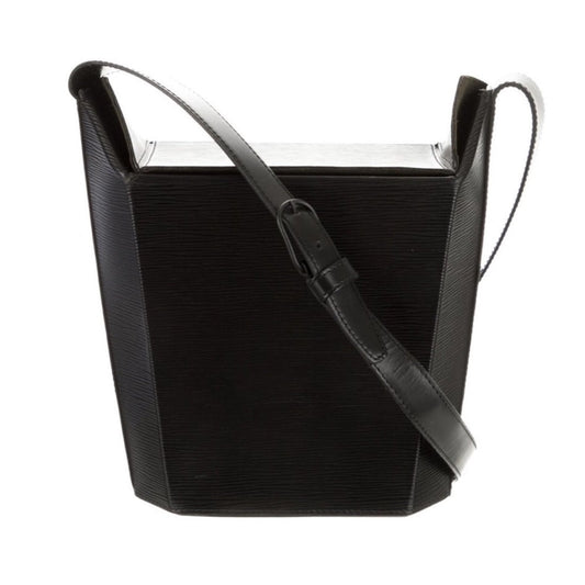 Rare Louis Vuitton Sac Seau Black Epi Shoulder Bag