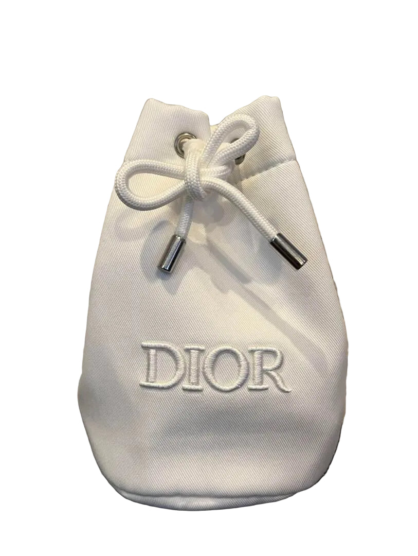 Christian Dior Pouch White Novelty Gift Logo purse